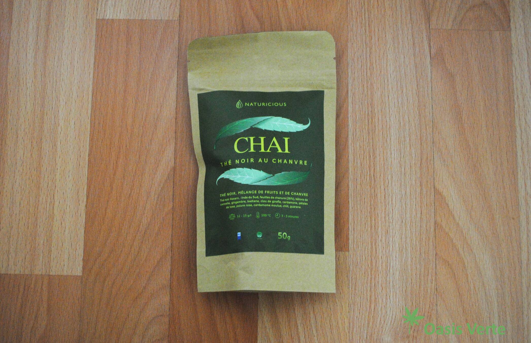 packaging the de chanvre naturicious chai